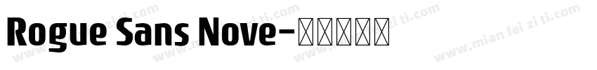 Rogue Sans Nove字体转换